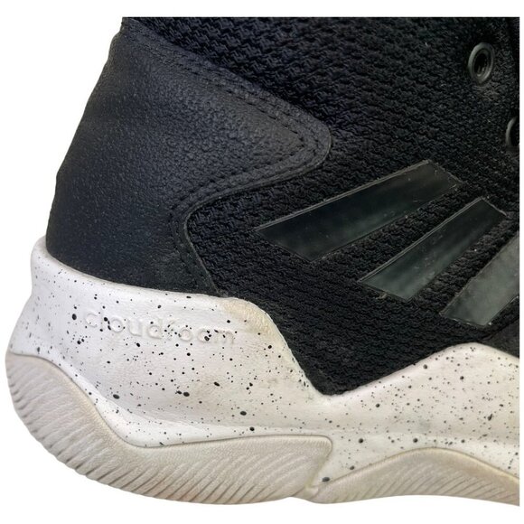 Adidas Mens Cloudfoam Streetfire Basketball Shoes Sz 8.5 Black Mid Top Athletic - Picture 7 of 12